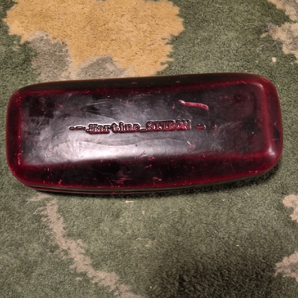 Burgundy Glasses Case
